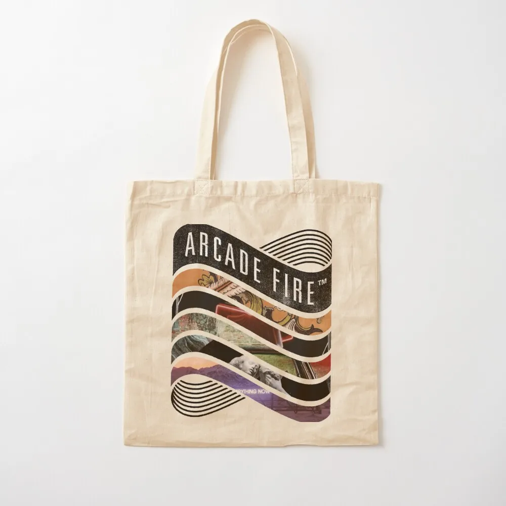 Arcade Fire - Discography Essential T-shirt Tote Bag حقيبة تسوق حقائب قابلة لإعادة الاستخدام حقائب مخصصة #2