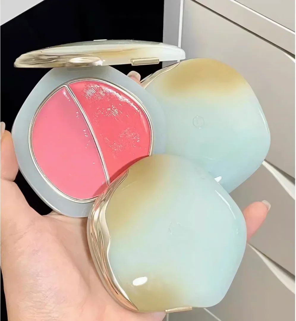 

TIMAGE Blush Palette Cheeks Wave Of Classic Glossy Dual- Color Blush Cream 6g Makeup Cosmetics