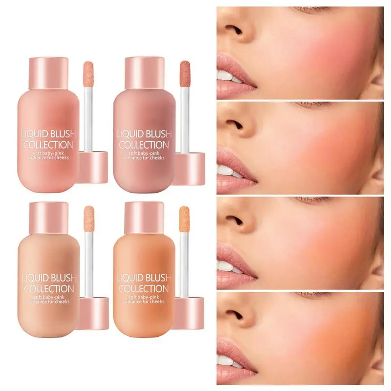 Beauty Liquid Blush Lasting Natural Liquid Contouring Face Blush 3 In 1 Blush Face Liquid Soft Light Liquid Blush per guance