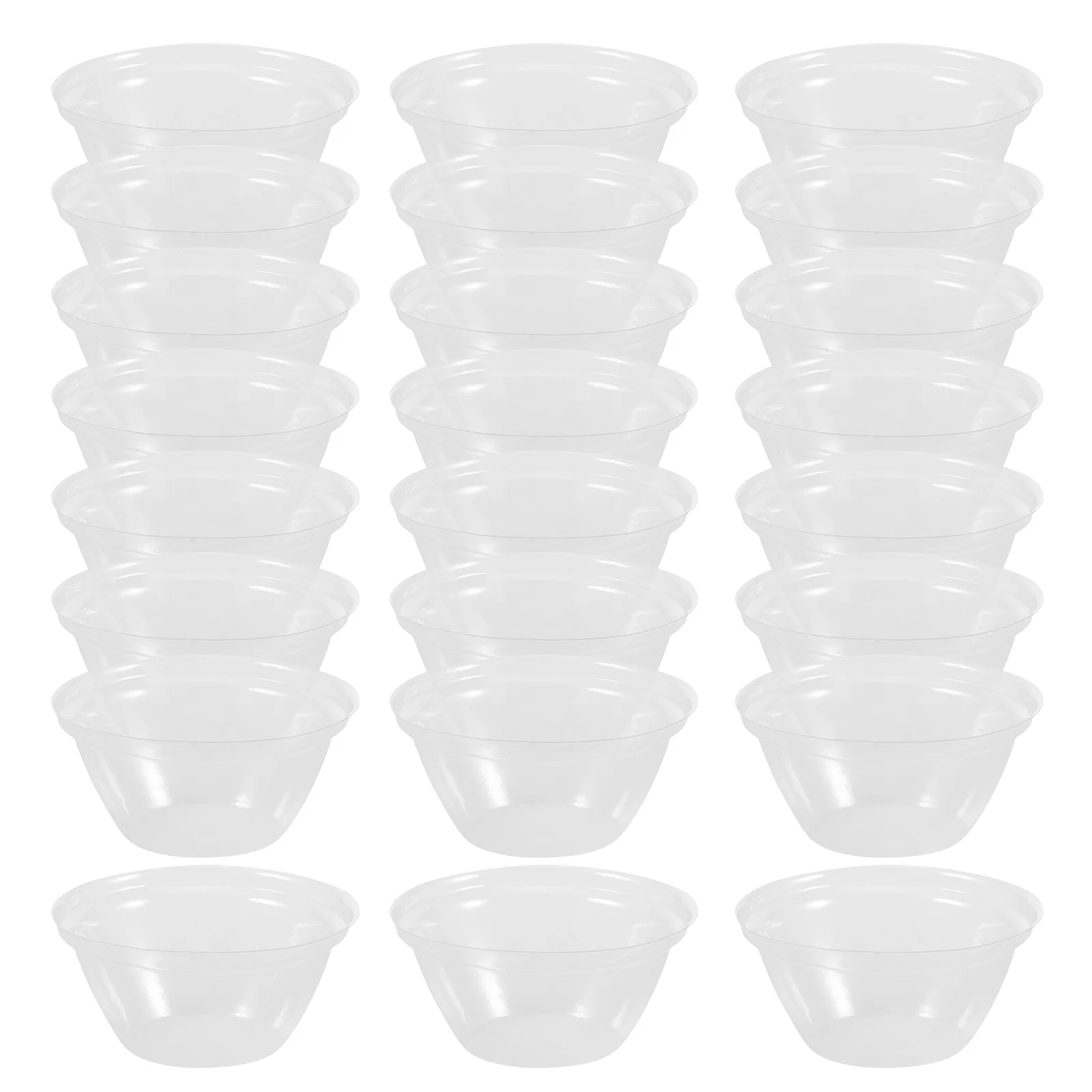 

100Pcs Plant Growth Dome Transparent Cloche Covers Small Seedling Shelter Domes for Humidity Control Plant Pot Shield Garden