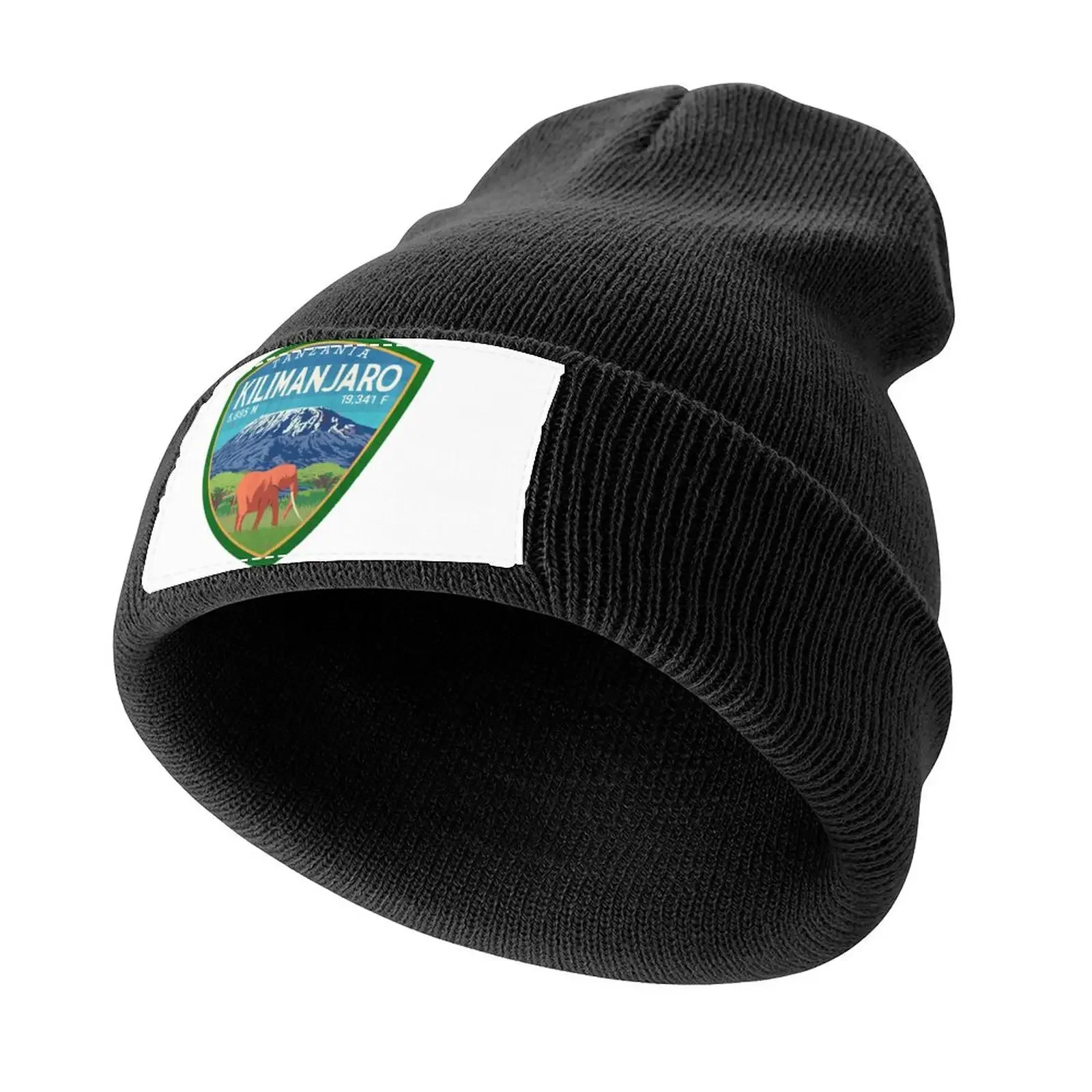 

Mt Kilimanjaro Vintage Emblem V01 Knitted Cap New Hat Visor Kids Hat cute Caps Male Women's