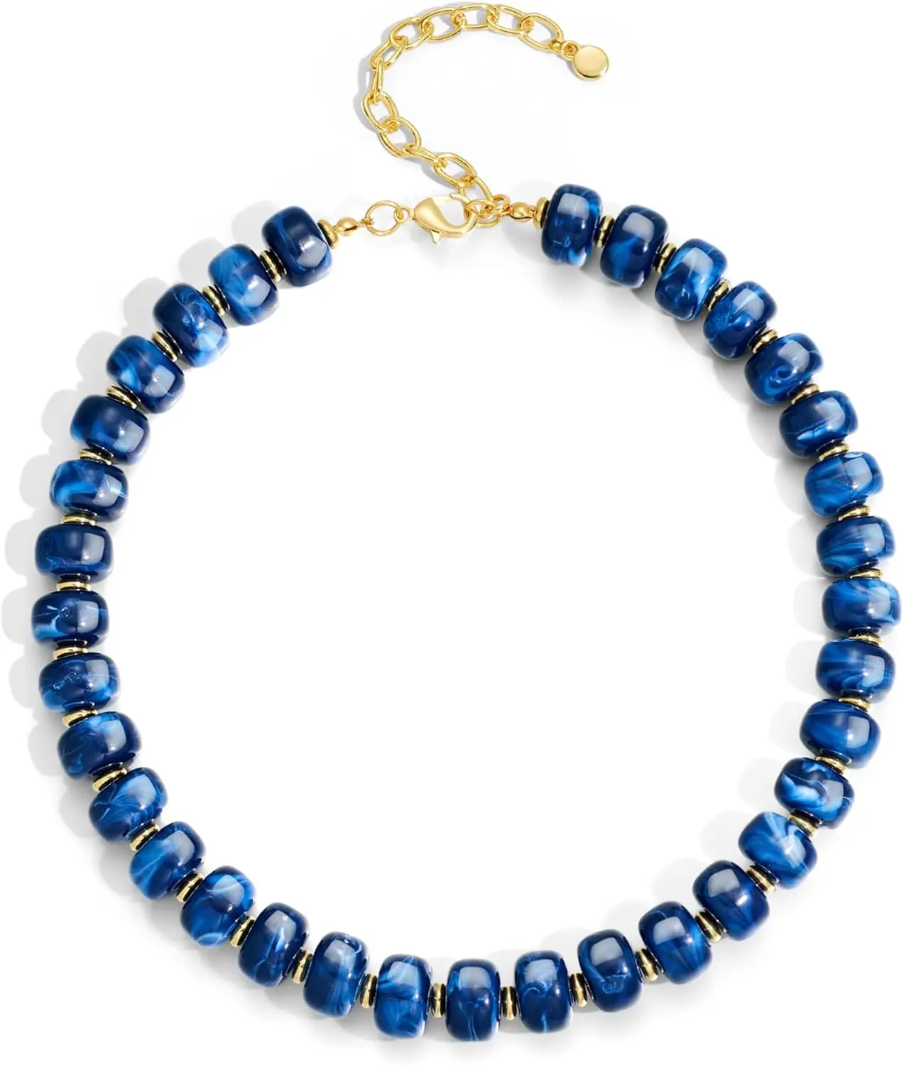 

Summer Beach Chunky Beaded Necklace Colorful Resin Statement Choker Boho Cute Gift