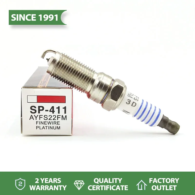 4/8 Pcs Iridium Spark Plug For Ford Fiesta 1.5 - 1.6 / Ford Focus 2.0 Year 2012 - 2016 (AYFS22FM) Sp-411 Sp411