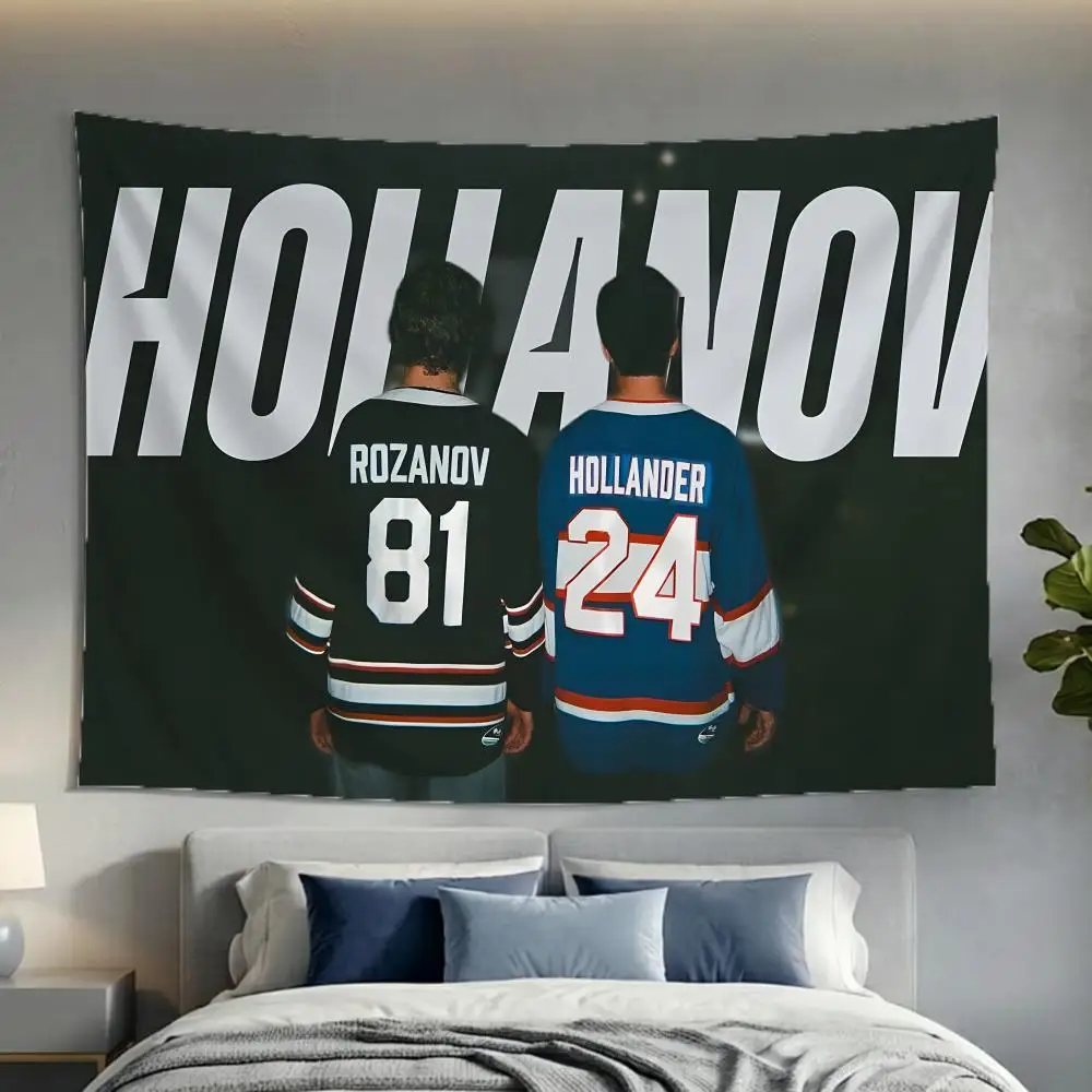 Novel Romance Heated Rivalry Tapestry Washable Soft Wall Art Decor for Living Home Room Bedroom