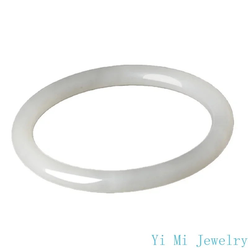 Natural Jade White Jade Fine Round Bracelet Seiko Fine Hand Ring Jade Bracelet Bangles with Designer Charms Bracelets for Women
