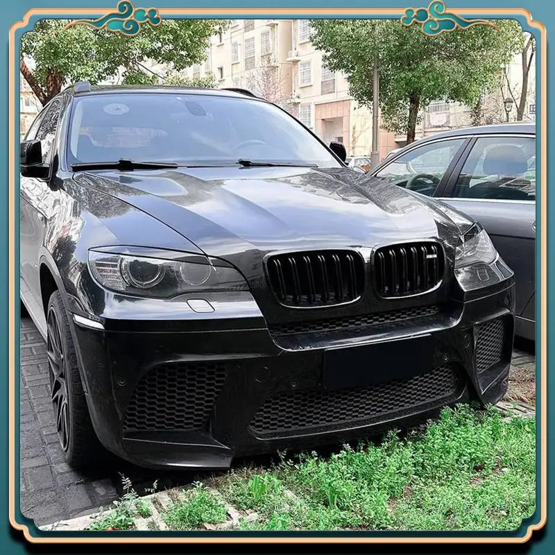 

Latest Car Headlight Lamp Eyebrows Cover Trim For BMW X6 E71 2008-2014 Car Headlight Eyelids Lids