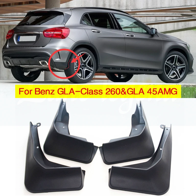 for Mercedes Benz GLA Class W156 2014~2019 180 200 220 250 260 AMG Fender Mudguard Mud Flaps Guard Splash Flap Car Accessories