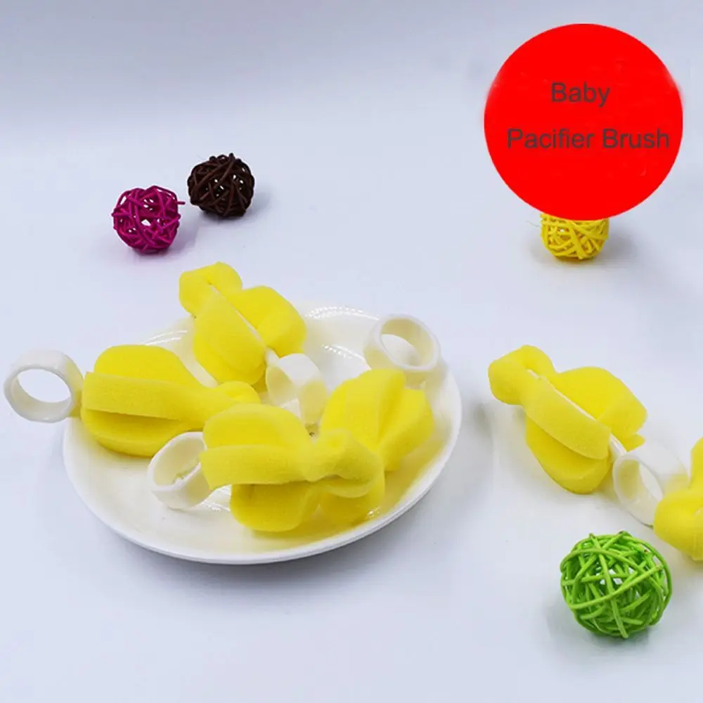 Container Feeding Bottle Kit 360 Degree Rotating Nipple Sponge Cleaner Teat Cleaner Sponge Brush Cleaning Brush Pacifier Brush