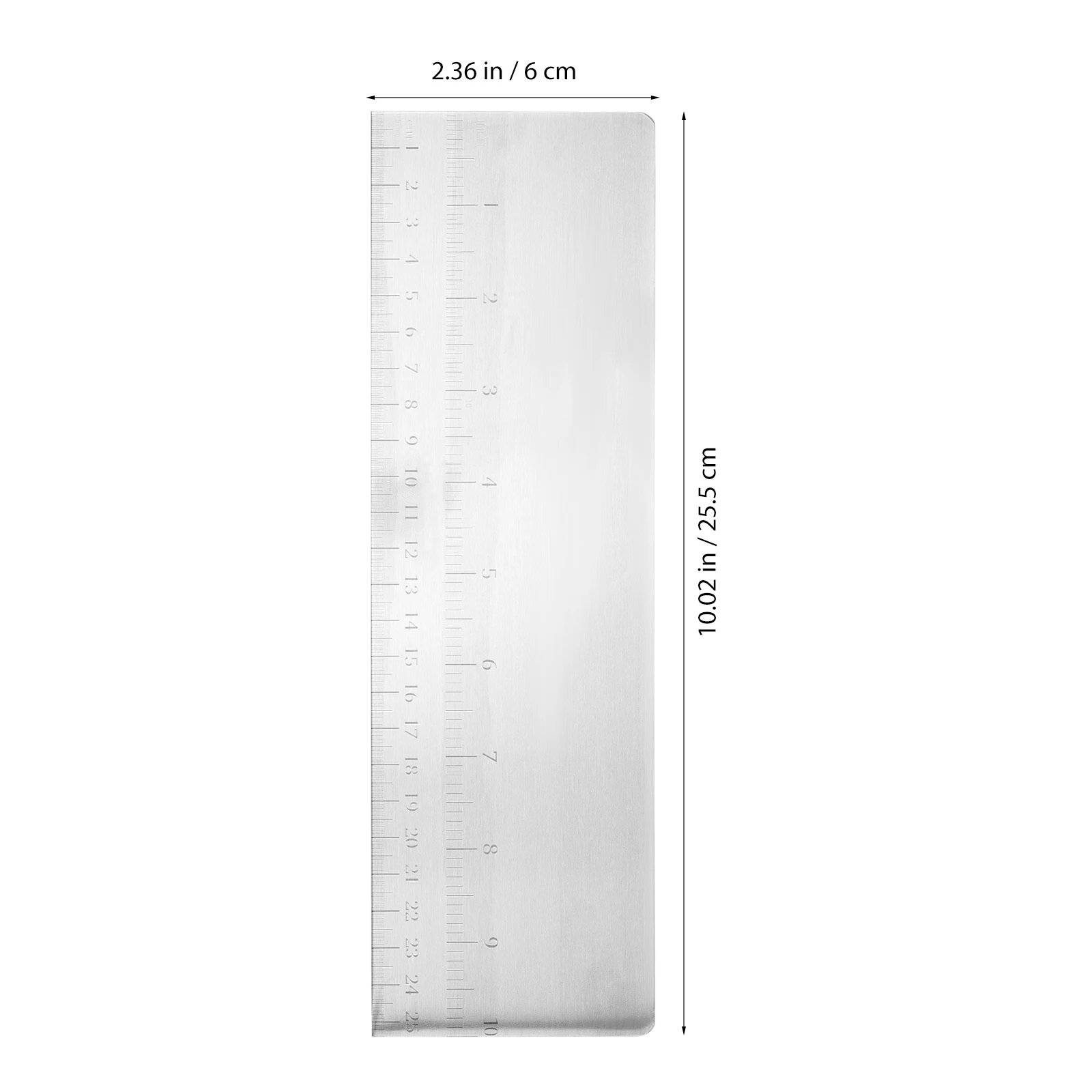 

9 Inch Stainless Steel Cake Scraper Scale Baking Tools Pastry Icing Smoother Cake Decorating Fondant Smoother Bench