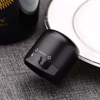 Tapón de sellado de botellas de vino tinto para cocina doméstica, Mini preservación, giro, a prueba de fugas, tapón de champán, negro, 1 unidad