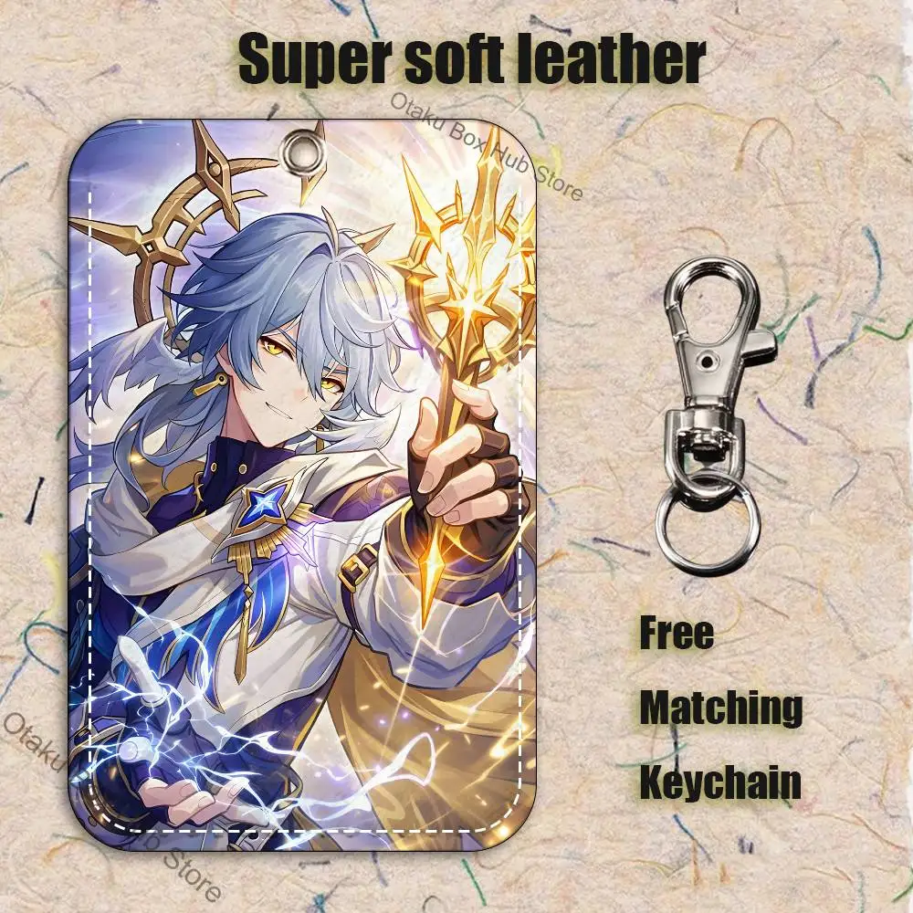 Sunday Stars R-Rail Holder Keychain For Bank Business Work Card Holder Student Card Protective Case