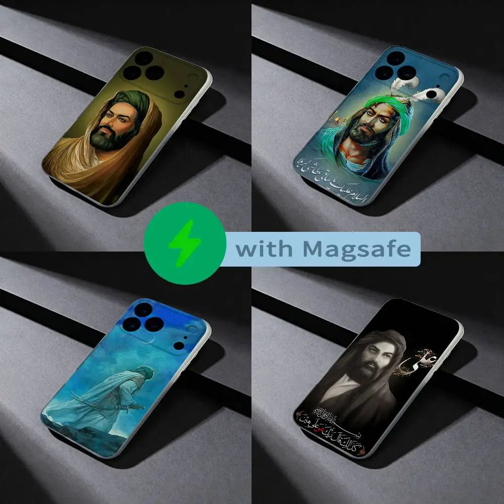 

Islamic Hz Ali Phone Case For iPhone 17,16,15,14,13,12,X,XS,Pro,Max,Plus,E,Air,Mini with Magsafe Magnetic Frosted Clear
