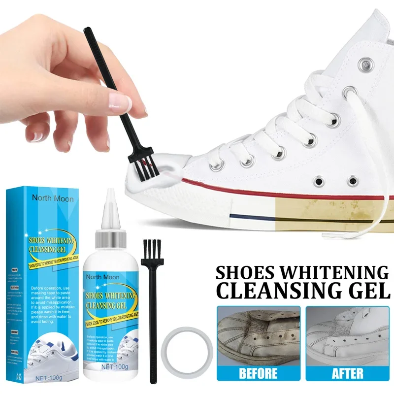 Water-free Shoe Cleaner Oxidation Stain Removal Whitening Gel Does Not Damage Shoes Yellow Shoe Cleaning Foam Detergent Set