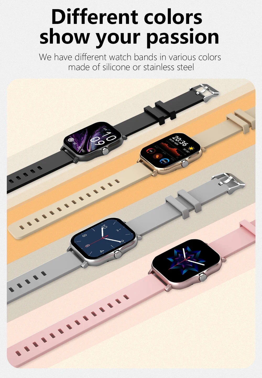 2025 montre intelligente 2.01 ''Full Touch Amoled BT appel Sport montres étanches fréquence cardiaque pression artérielle SmartWatch pour hommes femmes