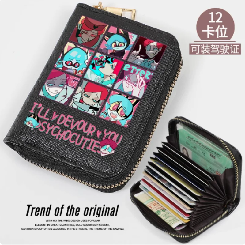 Anime Psycho Cuties Zipper Fashion Wallet PU Purse Card Holder Money Bag Cosplay Gift 2345