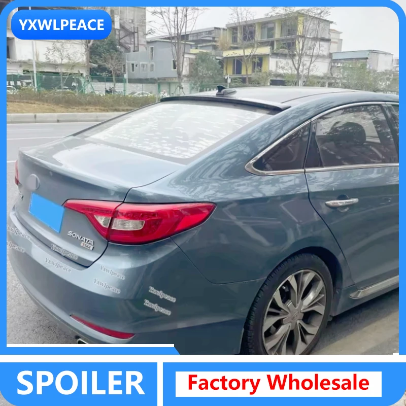 

For Hyundai Sonata 9 Spoiler 2015 2016 2017 2018 2019 ABS Glossy Black Rear Window Roof Spoiler Wings Car Accessories