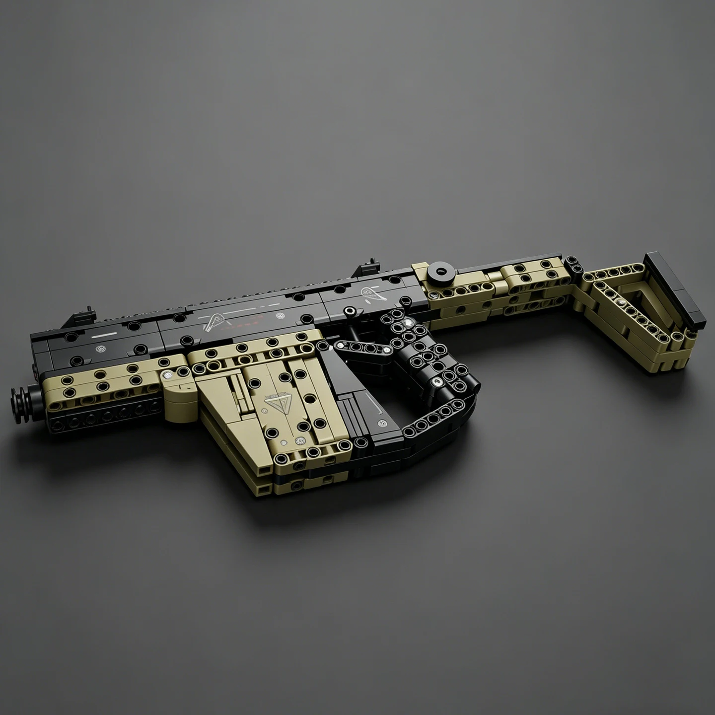 

MOC Figurine New Vector Submachine Gun Military Equipment Building Block Gun - Educational Toy Gun with Folding Stock