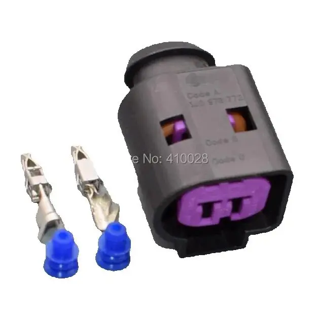 worldgolden 5/30/100set 2 way 2 Pin Female Generator plug 1J0 973 772 1J0973772