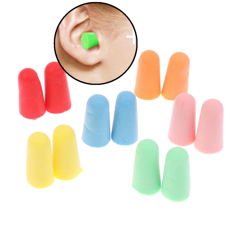10Pairs Sponge Earplugs Noise Canceling Sleep Earplug Noise-Isolating Ear plug Dust Resistant Abrasion Flexible Work Sleeping