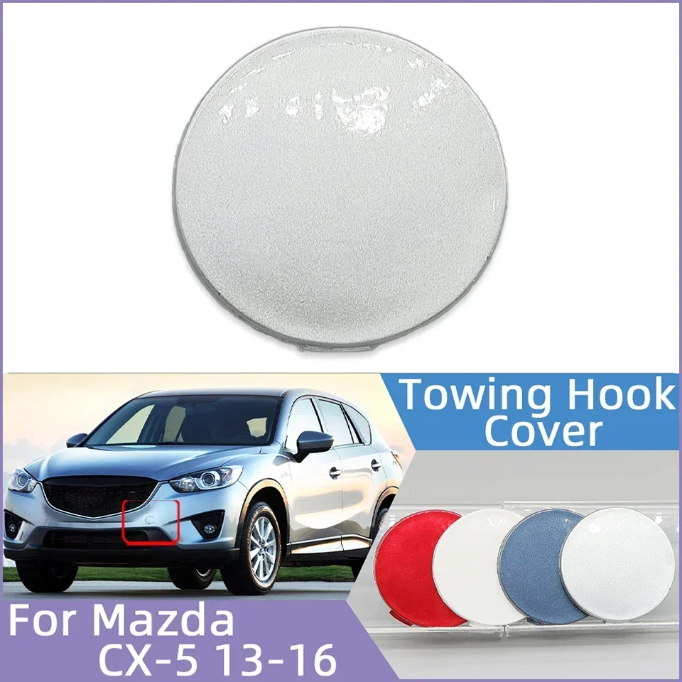 

Auto Part Towing Hook Cover Lid For Mazda CX5 CX-5 KE 2013 2014 2015 2016 Front Bumper Tow Hook Hauling Trailer Cap Trim Garnish