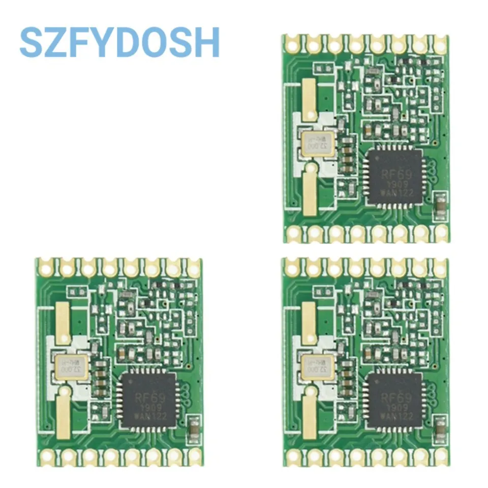 RFM69W RFM69 | 433MHZ | 868MHZ  | 915MHZ FSK transceiver module 13dBm Frequency for Wireless and Internet of Things