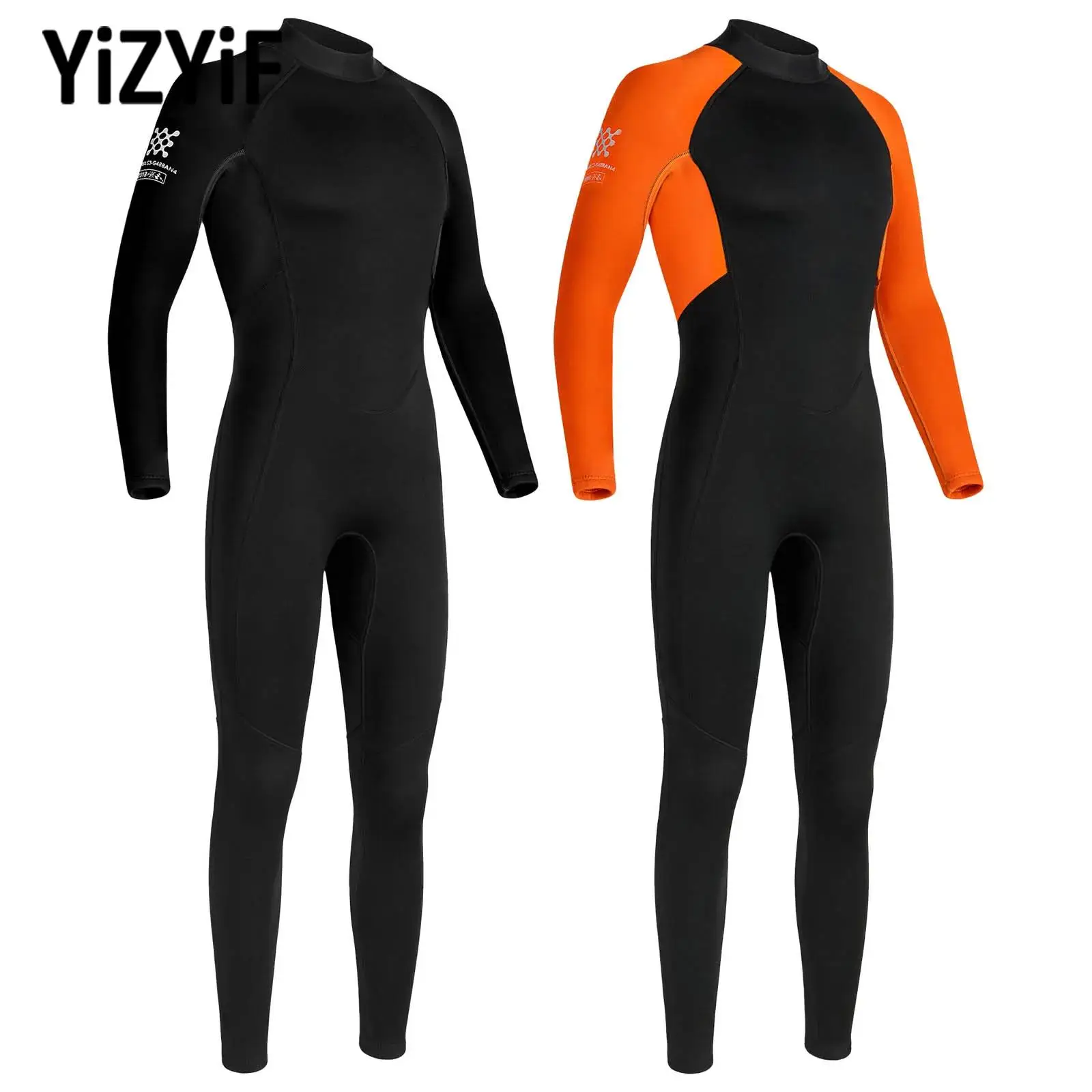 

Adults Men One-Piece Wetsuit 3mm Neoprene Long Sleeve Full-Body Keep Warm Wetsuit Surfing Diving Snorkeling Pool Party Beachwear