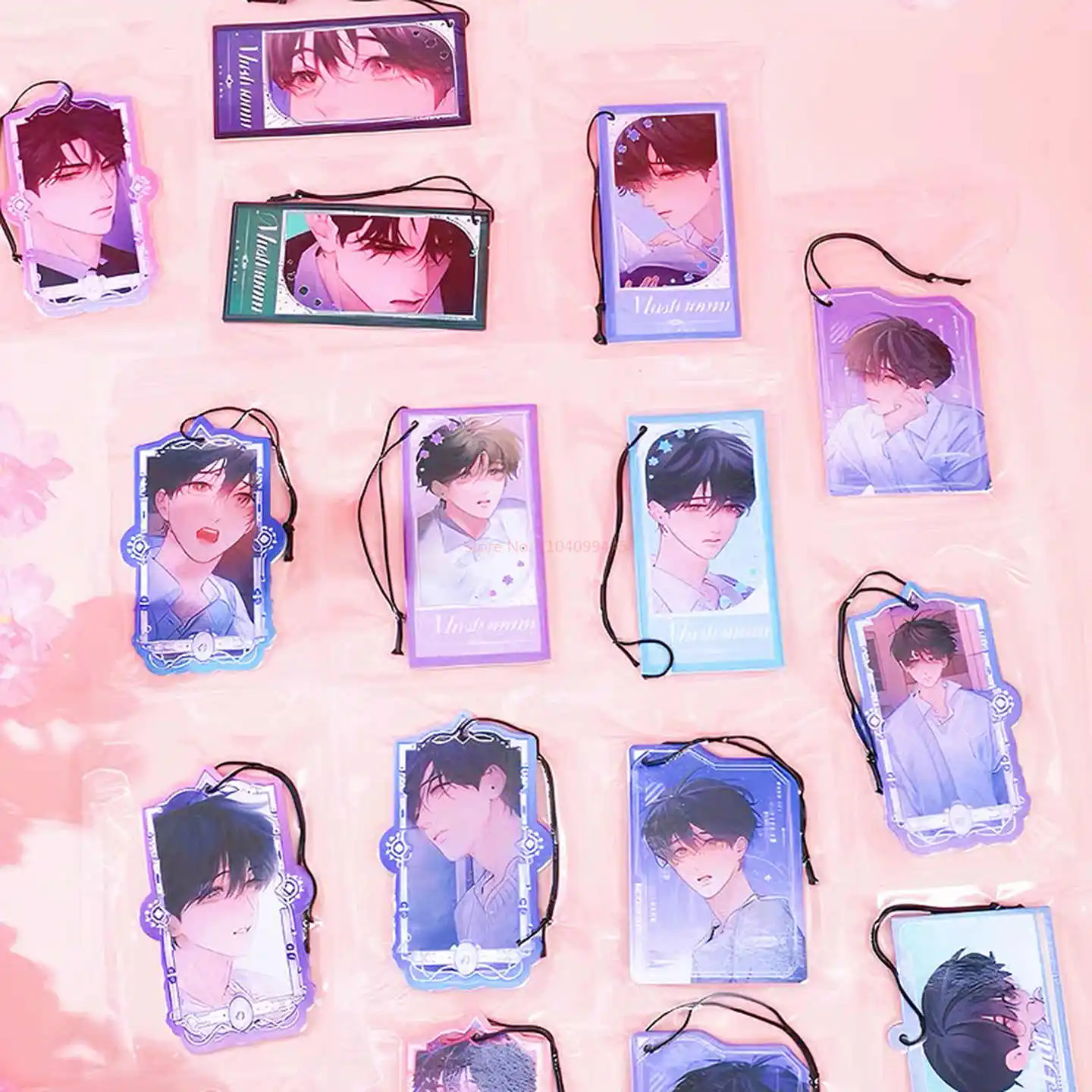 ของแท้ Little เห็ดการ์ดน้ําหอมการ์ดน้ําหอมจี้ขนาดเล็ก Lu Feng An Zhe นวนิยายอุปกรณ์ต่อพ่วงการ์ดการ์ตูนของเล่นของขวัญ