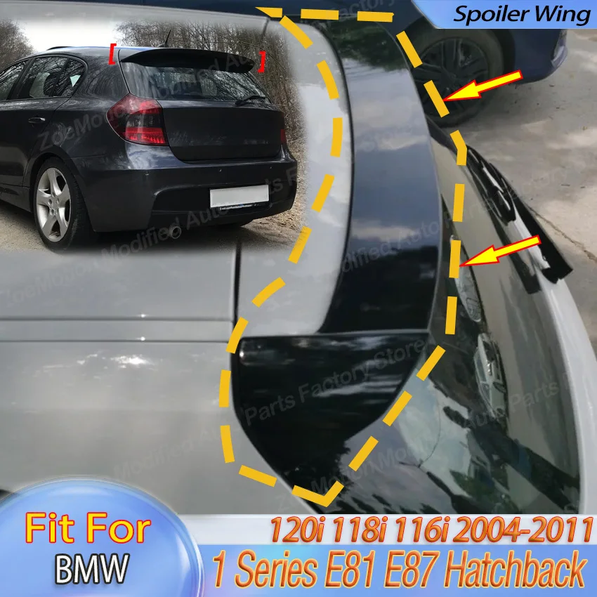 Rear Roof Trunk Spoiler Wing For BMW 1 Series E81 E87 Hatchback 120i 118i 116i 2004-2011 Tail Fixed Wind Wing body kit tuning