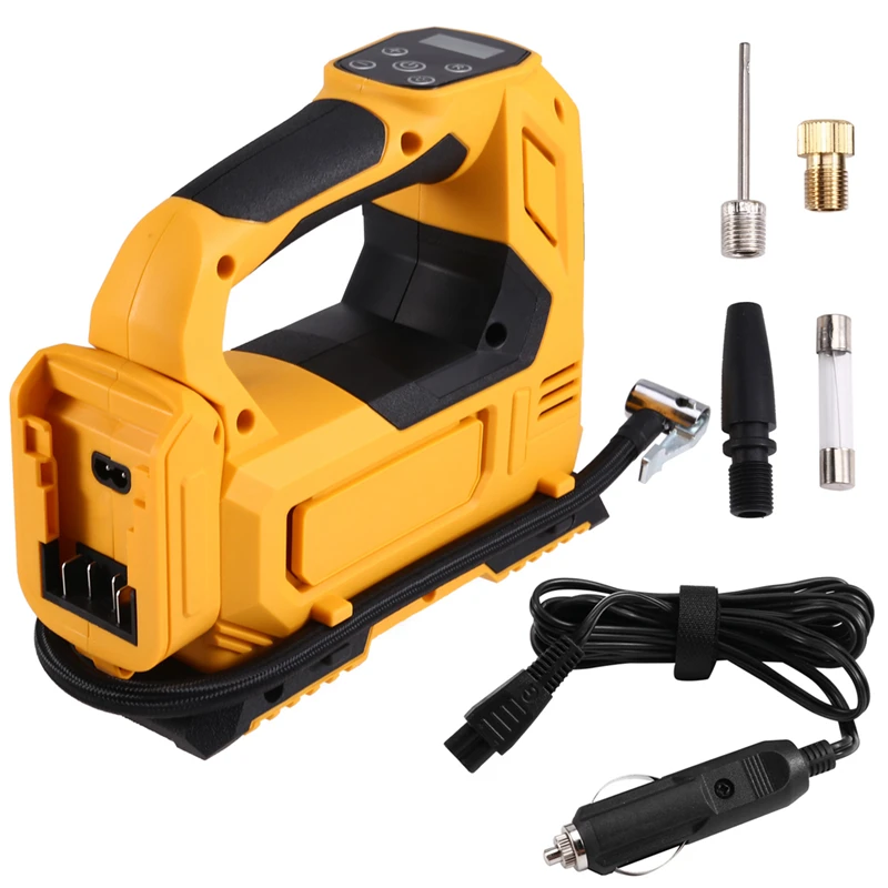 

Портативный воздушный насос для Dewalt 18 В 20 В аккумуляторный беспроводной насос для накачивания шин автомобиля электрический мотоциклетный насос