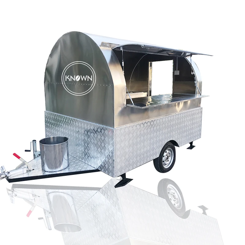 Hot Sale Mobile Food carts/trailer/ Ice Cream truck/snack Food Carts With Stainless Steel Material And 2M Width