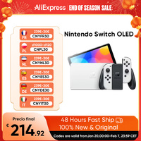 Nintendo Switch OLED Model 7 Inch Screen Joy‑Con Handle Enhanced Audio Adjustable Console Stable TV Mode Video Game