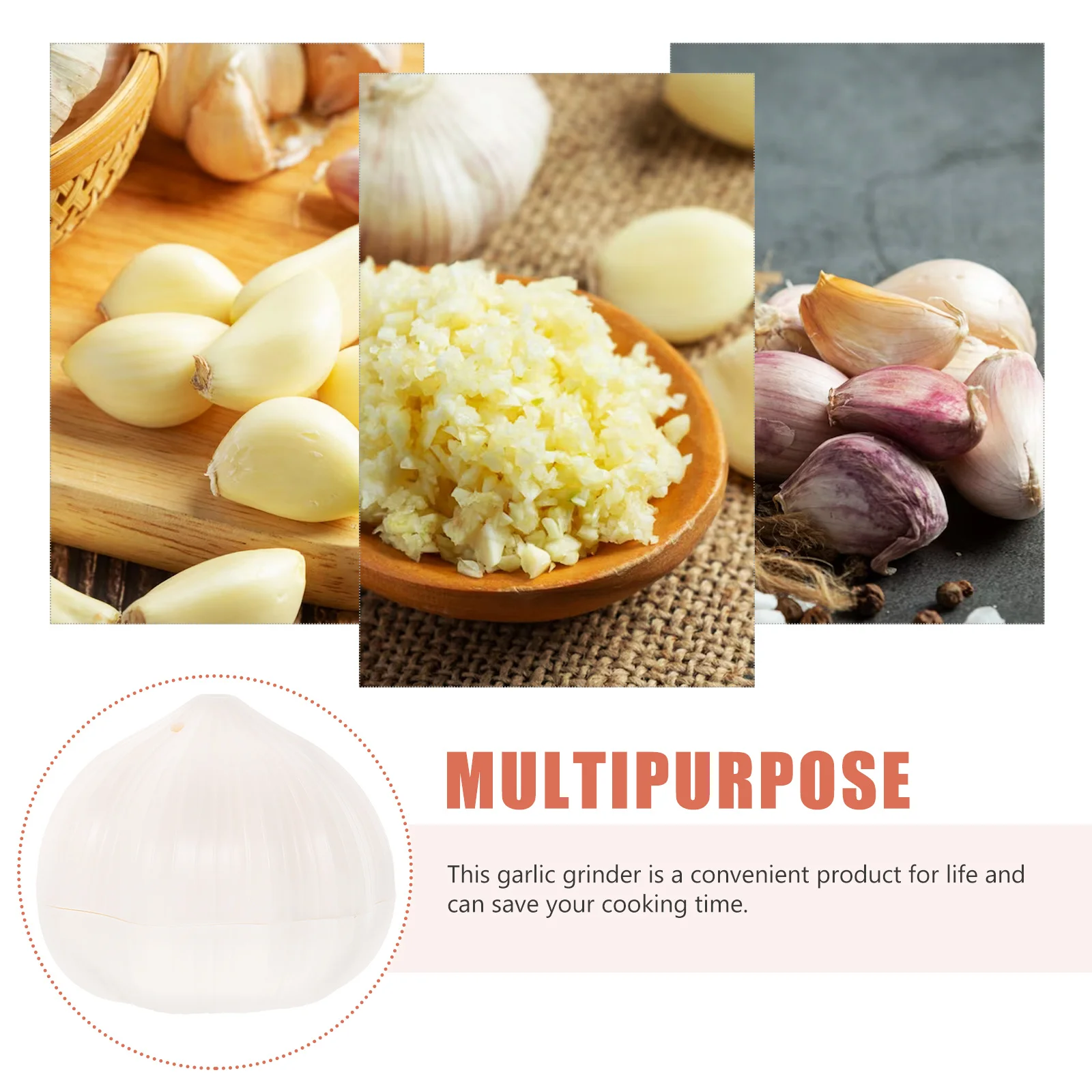 

Manual Garlic Press Household Masher Stainless Steel Kitchen Gadget Time Saver Kitchen Ginger Crusher Garlic