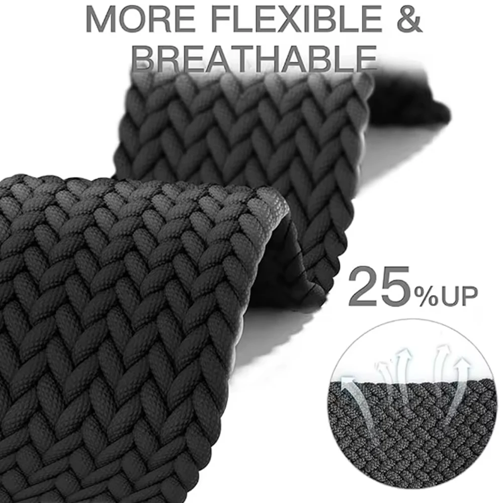 20/22 مللي متر حزام رياضي منسوج من النايلون للغارمين Venu 4 2 3 مربع شريط قابل للتنفس Forerunner 265 165 570 Vivoactive 6 حزام ساعة قابل للتمدد