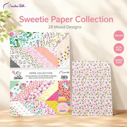 Creative Path Vintage Flower Pattern Scrapbooking Paper A5 Decorative Scrapbook Paper Journaling Background Paper For Crafting