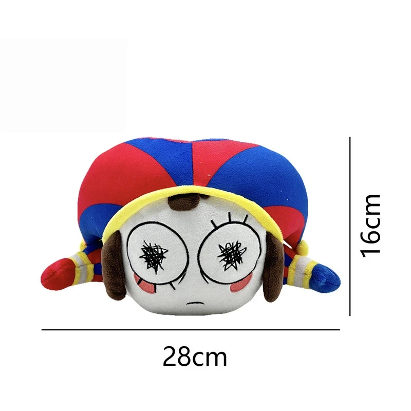 驚異のデジタルサーカス ポムニ ピエロ風ぬいぐるみ 寝そべりポーズ ぬいぐるみ かわいいアニメシリーズ コレクターズアイテム ギフト