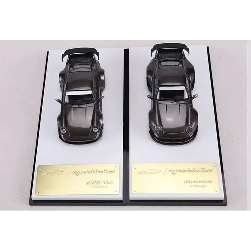 

Модель автомобиля MC 1:64 из сплава, RWB964 RWB993, с высоким задним спойлером, широким кузовом, модифицированная, классическая, для взрослых, сувенир, подарок, украшение, статическая модель для демонстрации