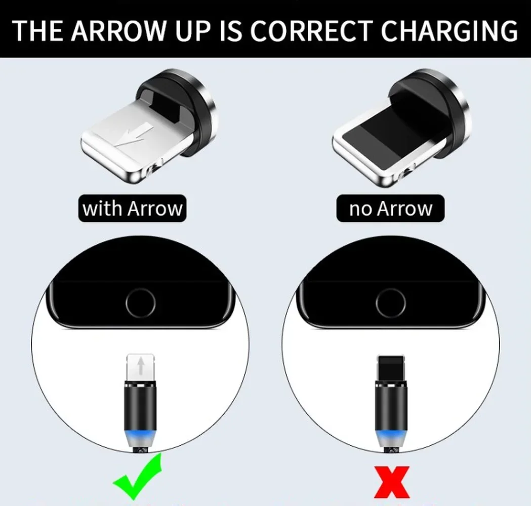MVQF 3in1 Magnetic Flow Luminous Lighting Charging Mobile Phone Cable Cord Charger Wire for IOS Micro Type-C LED Samaung HUAWEI