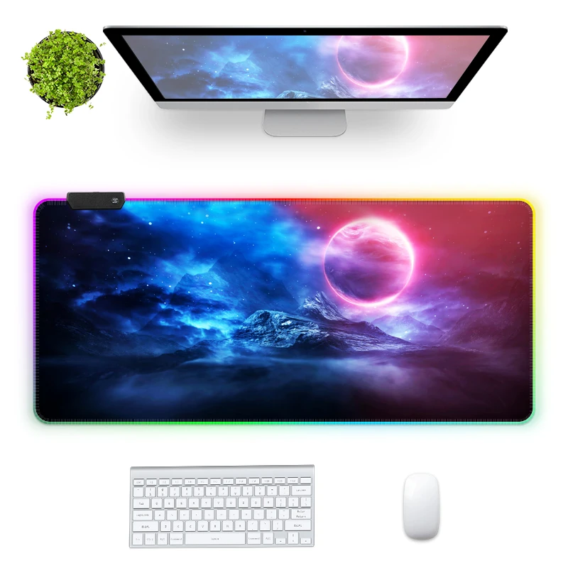 Large 80x30cm Mouse Pad Home/office Computer Desktop Pad Non-slip Rubber Keyboard Pad Laptop Comfortable Gaming Mouse Mat