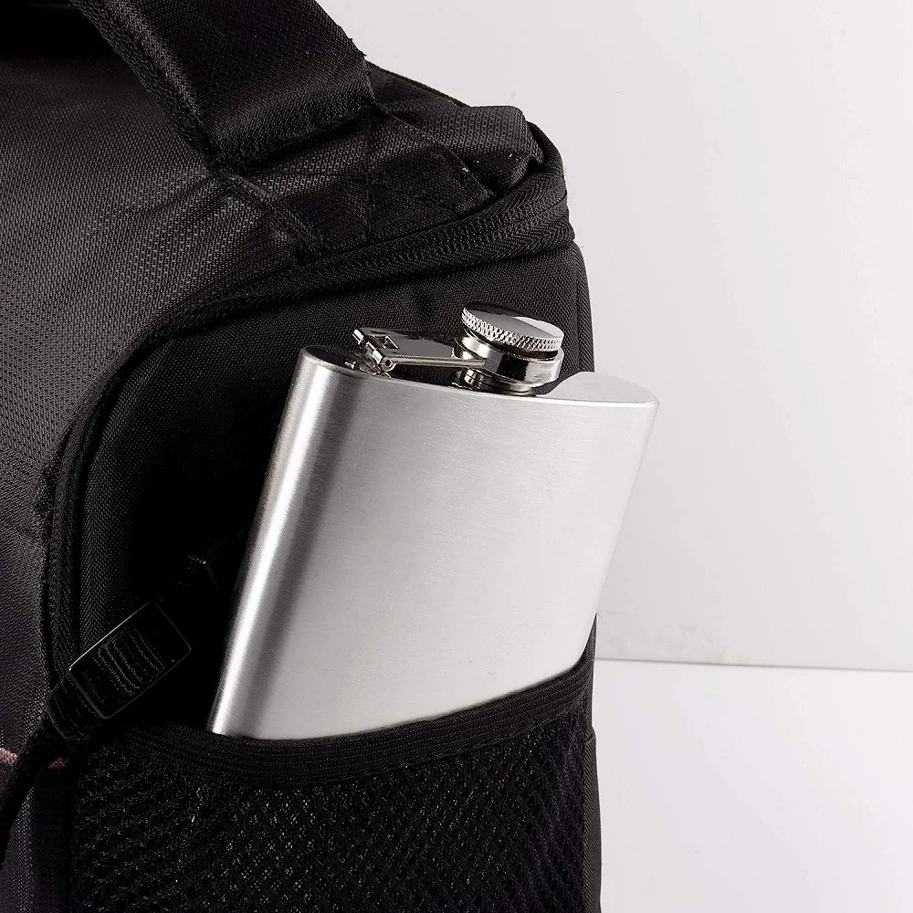 1-12 oz Stainless Steel Portable Hip Flask Flagon Wine Whiskey Pot Cover Bottle Funnel Travel Camping Drinkware Wine Cup
