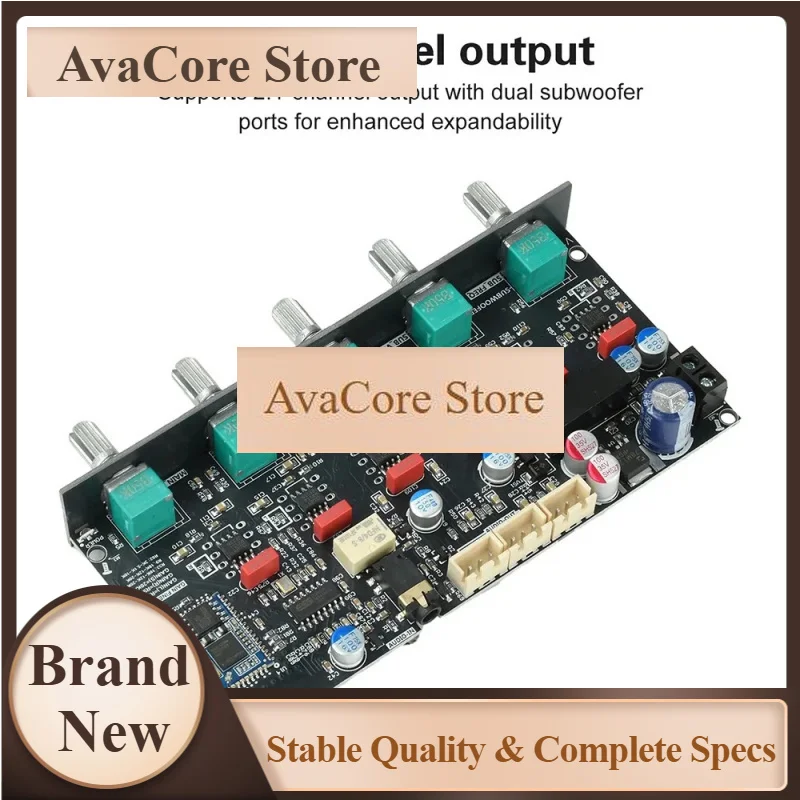 AvaCoreZK-PRO2 HIFI Preamplifier Tone Board 2.1 Channel Bluetooth DAC QCC3034 ES9023 Audio Preamp Module