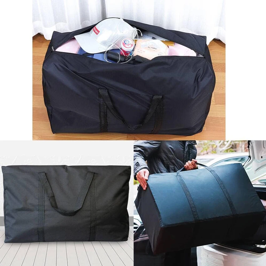 Extra Large Moving Bags with Strong Zippers & Carrying Handles, Storage Bags Storage Totes for Clothes, Moving Supplies Bag