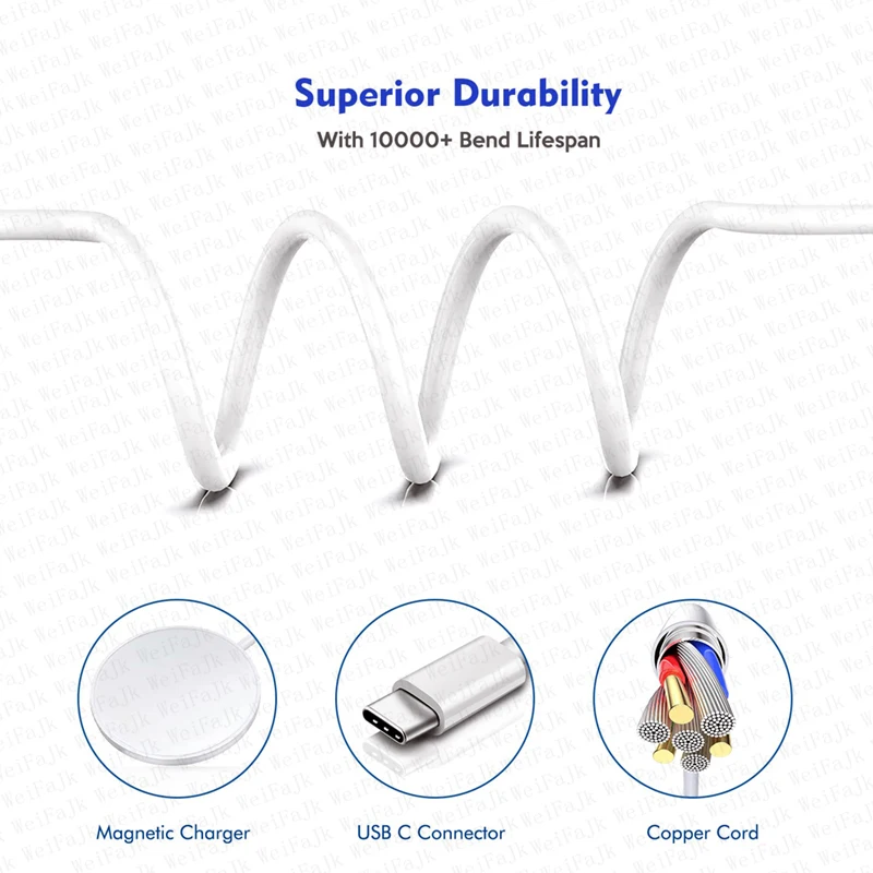 Apple Magsafe Original Cargador Inalámbrico Para el iPhone 16 15 14 13 12 11 Pro Max X XS XR 8 Plus de Carga Rápida Tipo C Cable Rayo