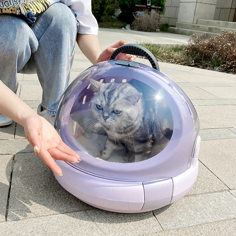 Pet Bag Cat Bags Multi-function Space Bag Portable Ventilation Cat's Nest Transparent The Cat Cage Pet Supplies 2024 New