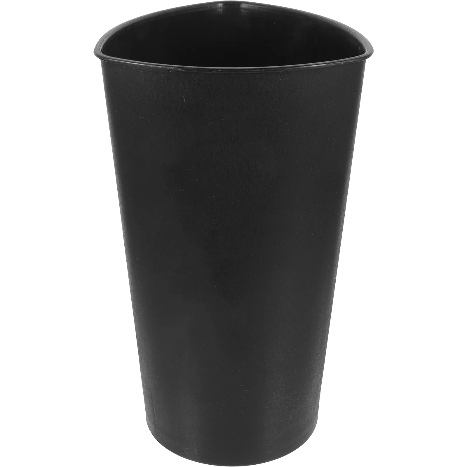 

Simple Flower Bucket Plastic Black Triangle Waking Holder Fresh Visual Experience Hotel Mall Balcony Decor Plastic Flower Bucket