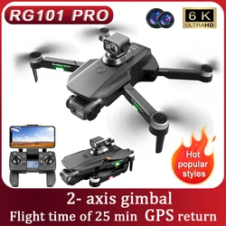 New Drone FPV RG101 PRO Drones 6K Profesional Camera 5G WiFi FPV Brushless RC Foldable Quadcopter Dron Obstacle Avoidance Toys