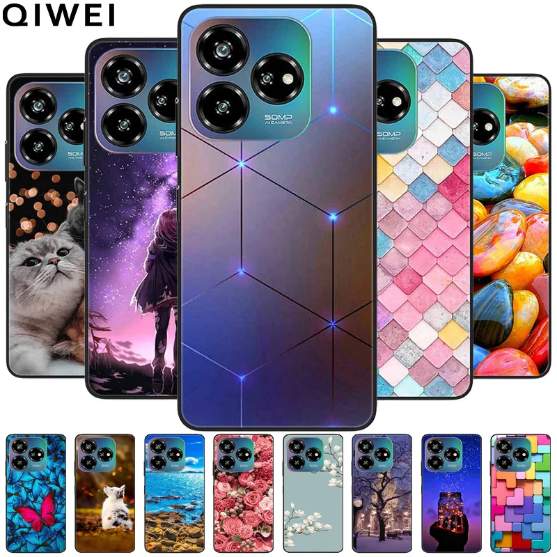 For ZTE Axon 60 Lite Case Luxury Cute Silicone TPU Phone Cases For ZTE Axon60 Lite 20024 Shockproof Soft Cover Funda Axon 60Lite