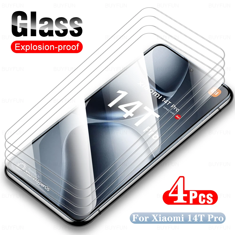 5pcs For Xiaomi 14T Pro 6.67inch 5G Tempered Glass Xiaomi14TPro Screen Protector For Xiaomi 14TPro Phone Front Film xaomi 14T