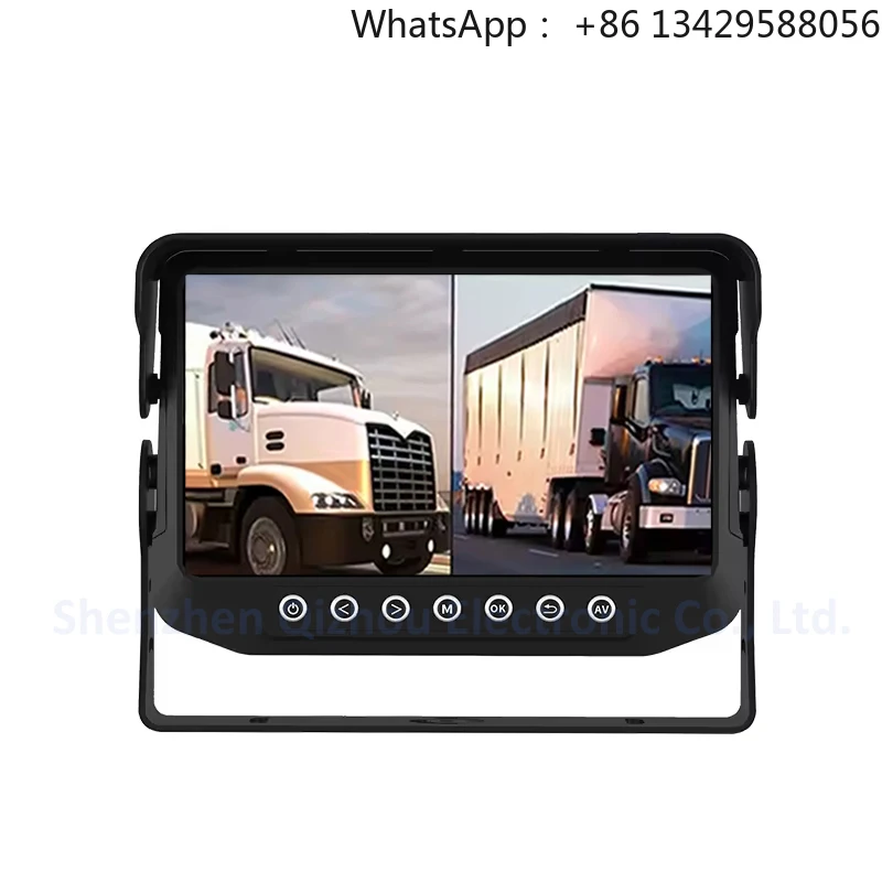 

Truck Heavy Duty U Bracket Single /2 /4 Channel 4pin Aviation Connector LCD 7 Inch IP68 Waterproof Metal Monitor