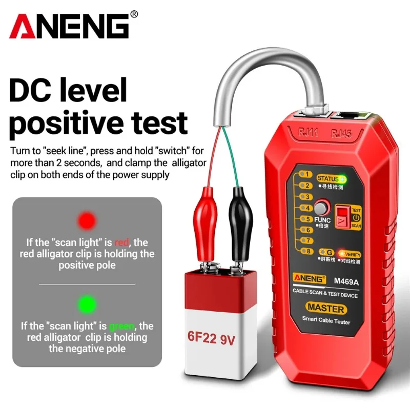 ANENG M469A Network Line Finder Cable TesterTracker Receiver Network Repair Testet Tools