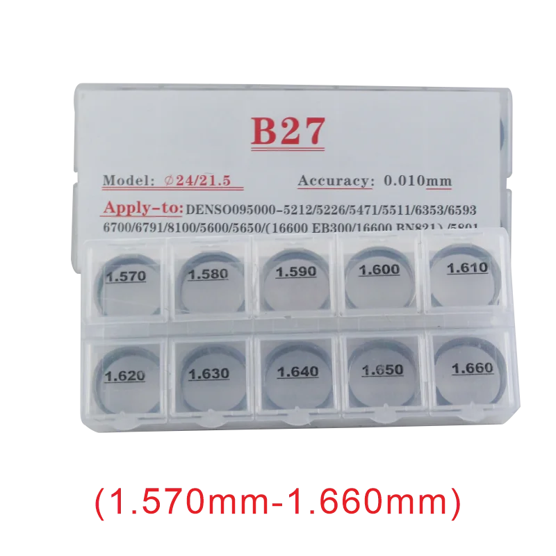 

injector adjusting shims B27, common rail shims injector repair shim 50 pieces and diesel nozzle adjusting gasket